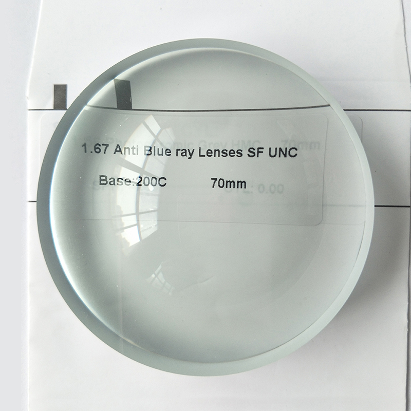 Lente monofocale semilavorata blu 1.67