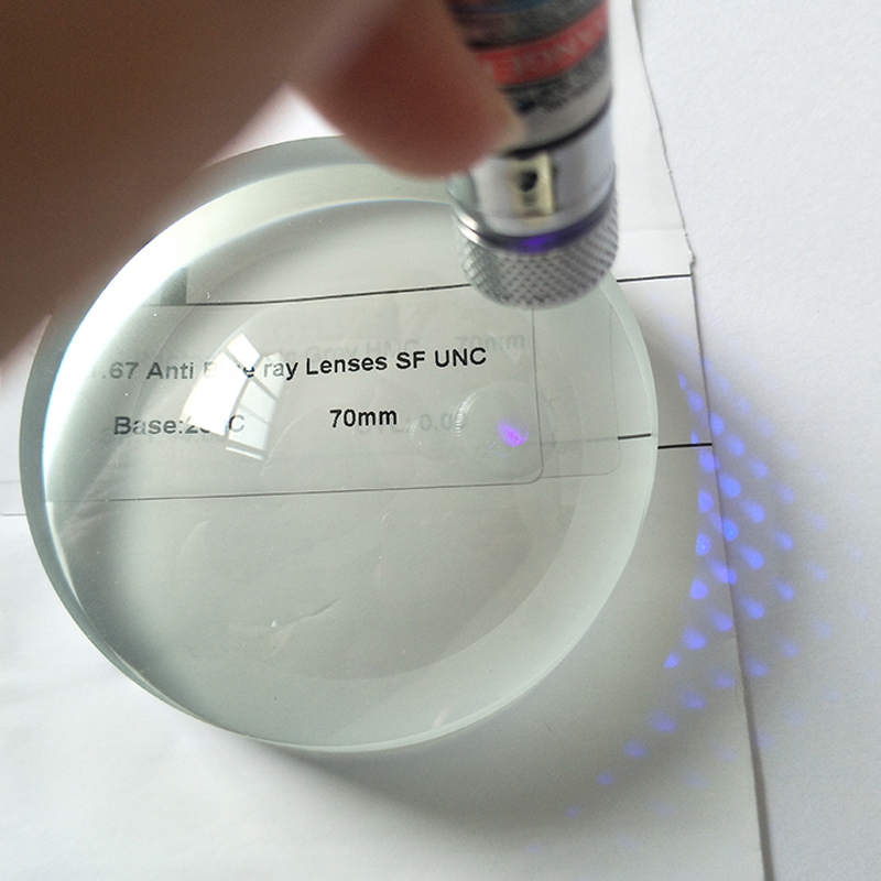 Lente monofocale semilavorata blu 1.67